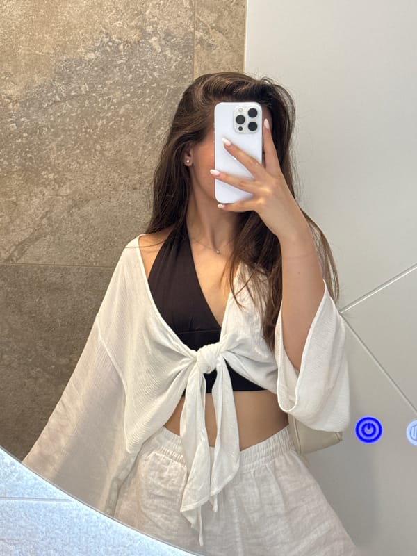Mirror and elevator selfies in Varna, same outfit, same night