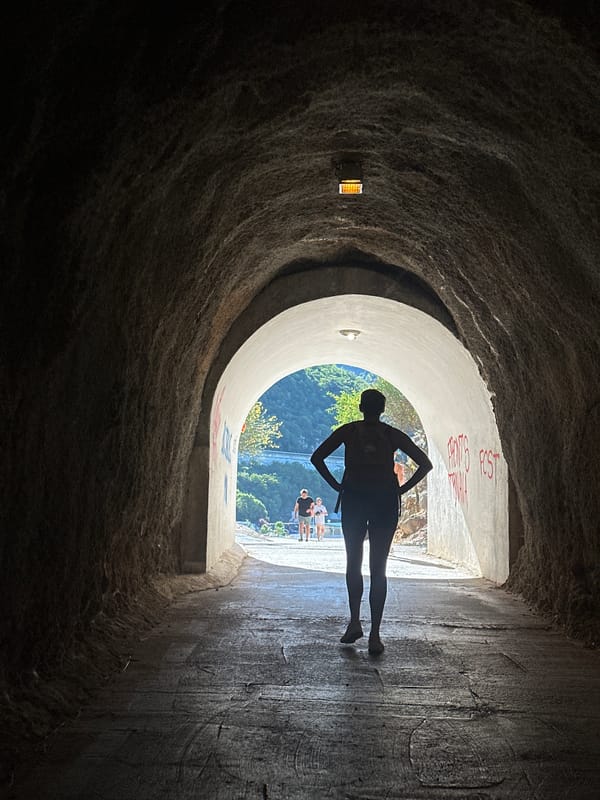 Morning joggers and sightseers active along Montenegro coastline