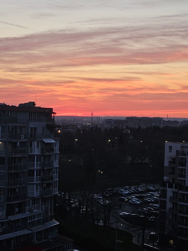 Person documents indoor selfie and urban landscape in Burgas