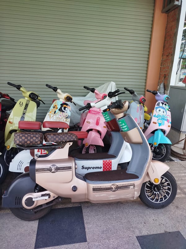 Designer Electric Scooters Spotted Parked in Ho Chi Minh City