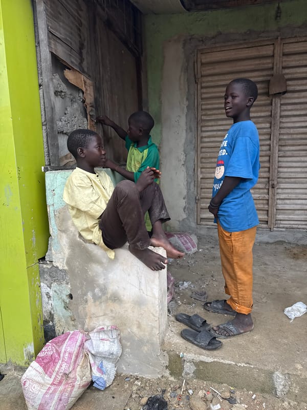 Everyday street life across three Nigerian towns after rain