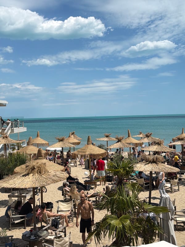 Sunny beach day documented in Varna, Bulgaria