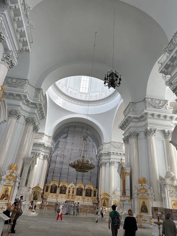 Architectural art and grandeur inside Saint Petersburg's historic spaces