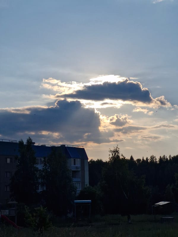 Afternoon scenes from residential Markovskii with playground visits and sunset photography