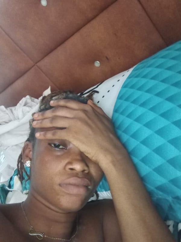 Woman resting in bed captured from multiple angles