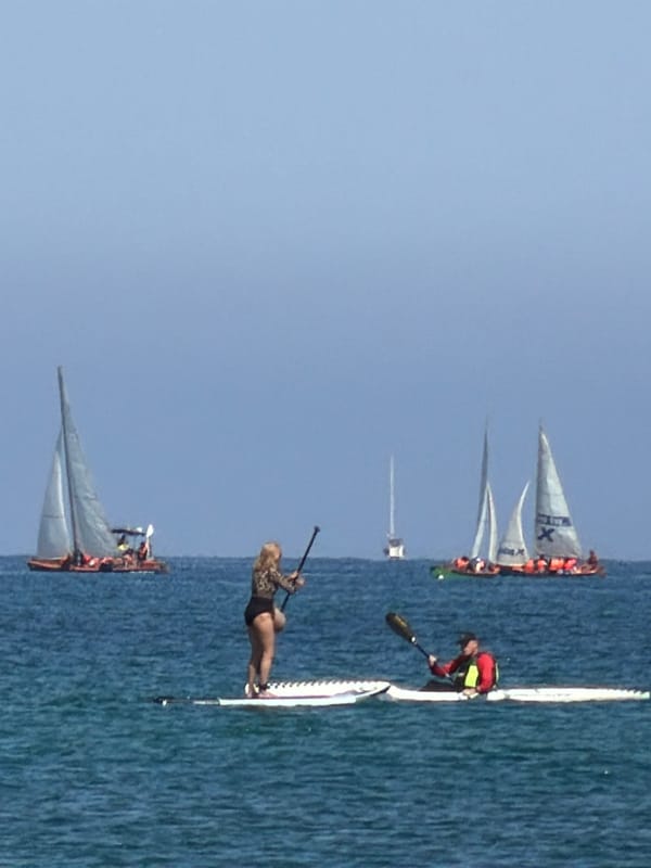 Morning water sports and beach activities in Tel-Aviv