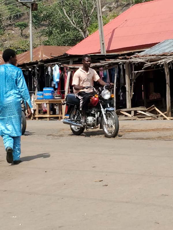 Morning street life documented in Mararaba, Nigeria market area