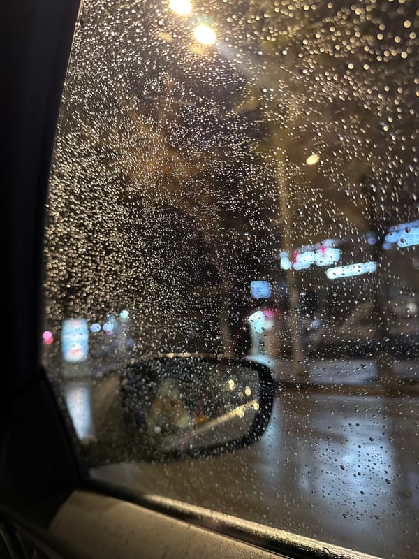 Rainy Night Street Life in Yerevan