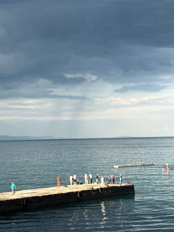Coastal day out with paddleboarding, pier fishing, and soft play