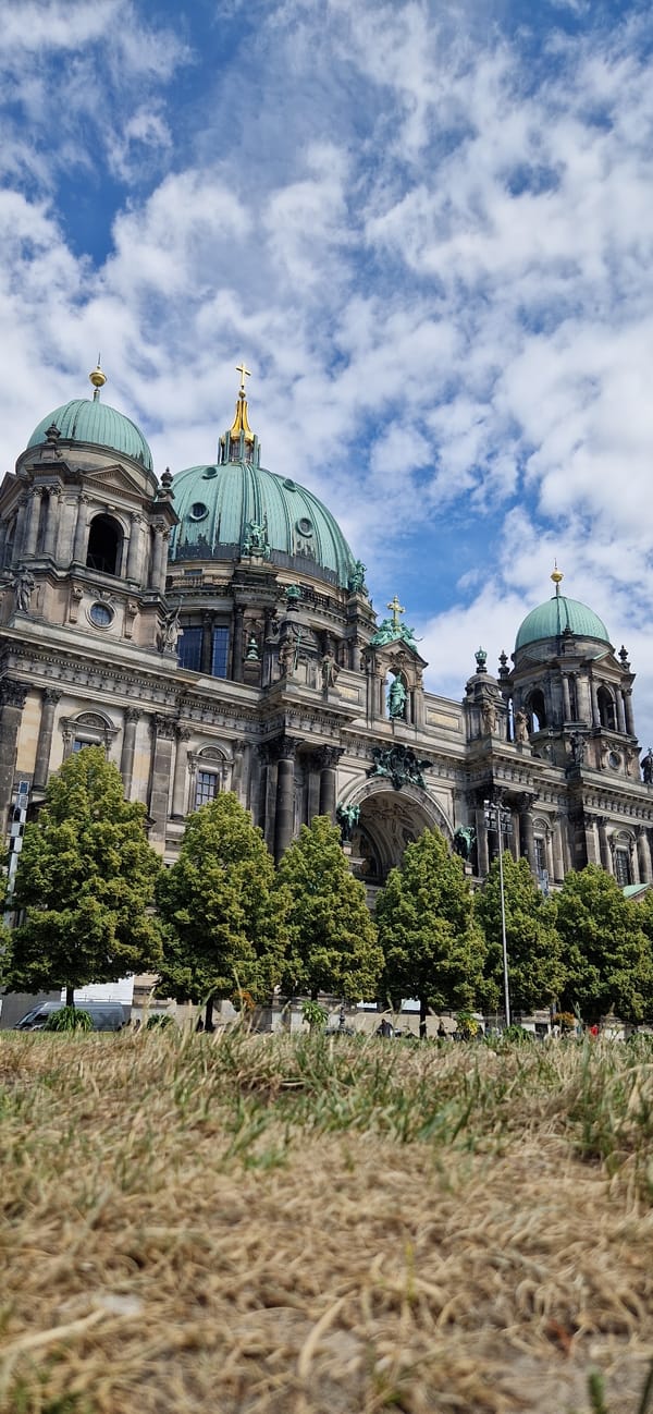 Exploring Museum Island's landmarks and architecture in central Berlin