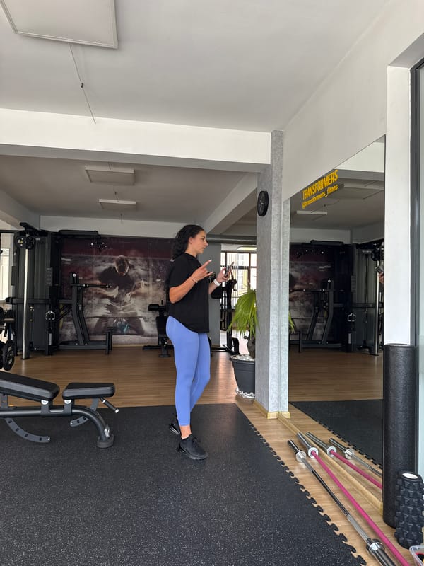 Gym session at Transformers Fitness, Gabrovo, Bulgaria