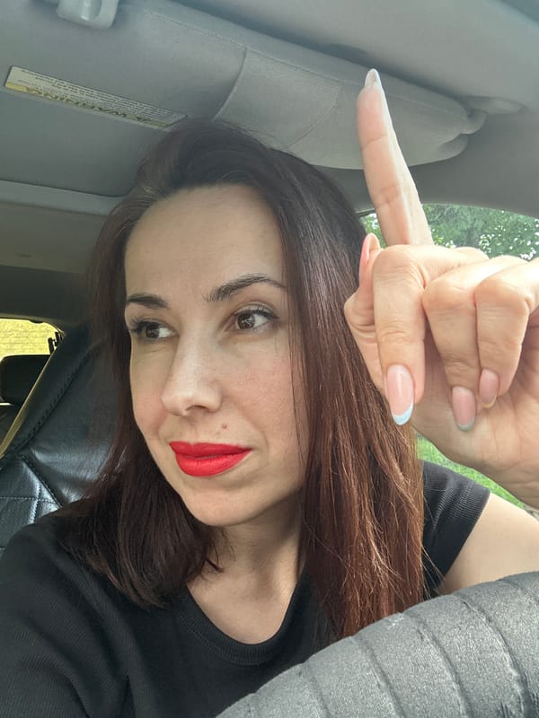 Portrait with a pointed gesture, Chelyabinsk