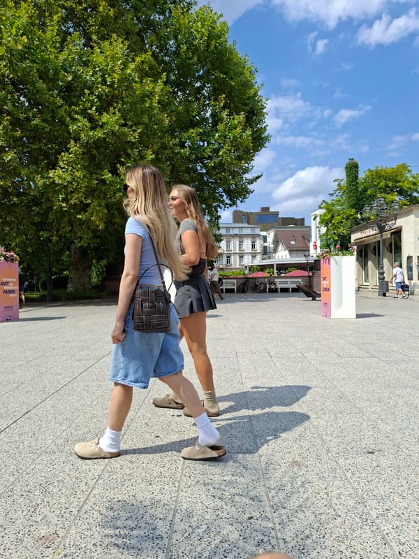 Baden-Baden city center buzzing on a summer afternoon