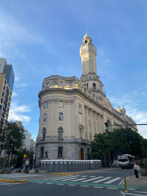 Historic Buenos Aires architecture documented in brief evening survey