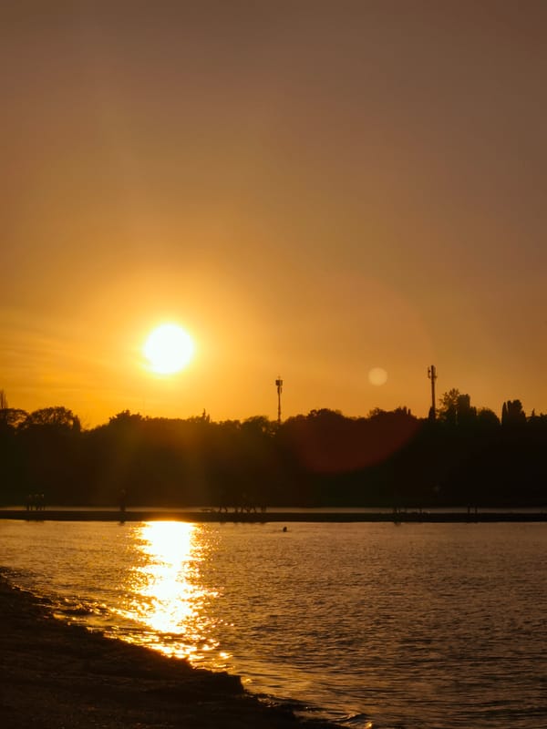 Evening beach leisure captured during sunset in Sevastopol