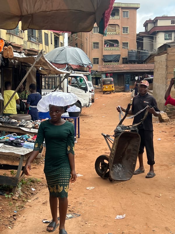 Everyday market life in Nkpor, Nigeria