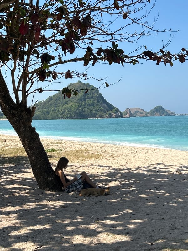 Lazy afternoon on Kuta beach, Lombok