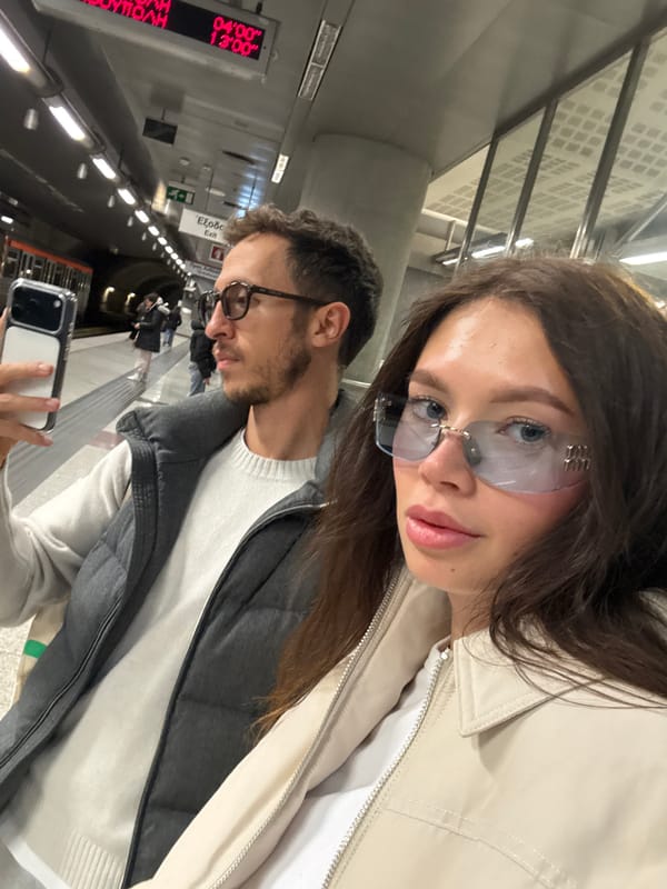 Commuters document metro station moments during midday travel