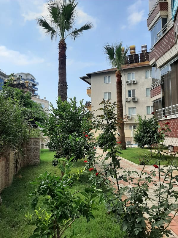 Morning snapshots around a residential complex in Alanya