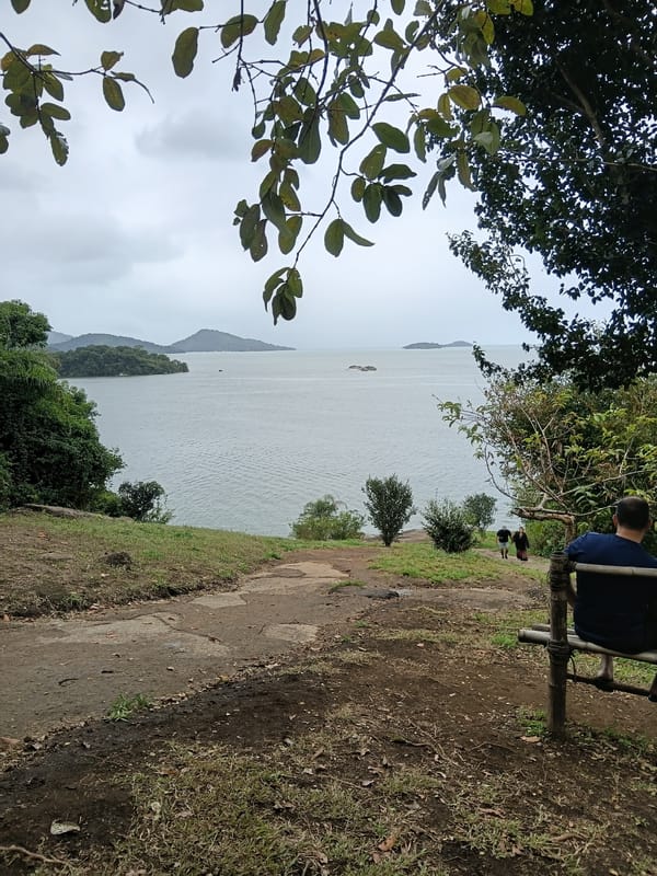 Coastal view photographed from Paraty viewpoint, Brazil