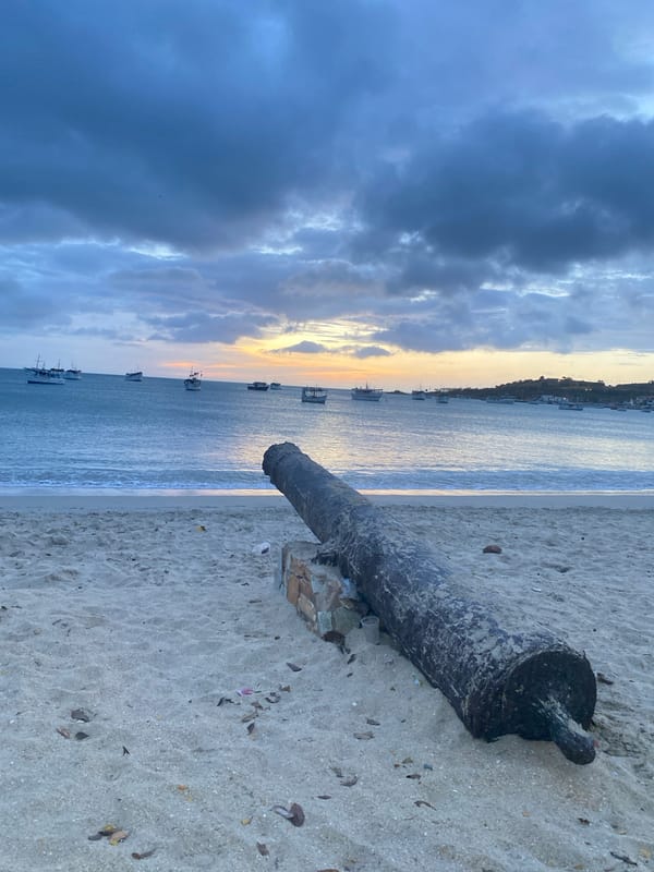 Evening coastal documentation captures Juan Griego waterfront scenes
