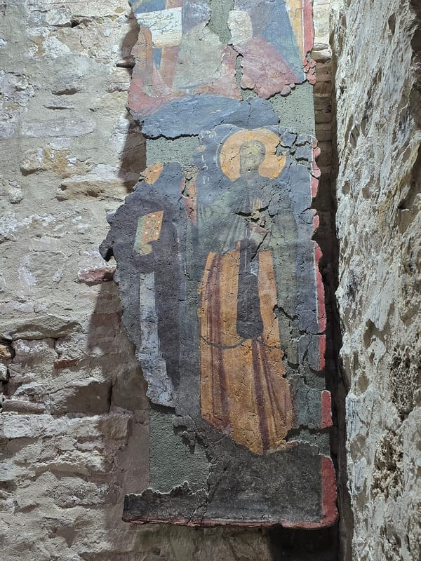 Witness documents medieval Bulgarian fortress and deteriorating religious frescoes