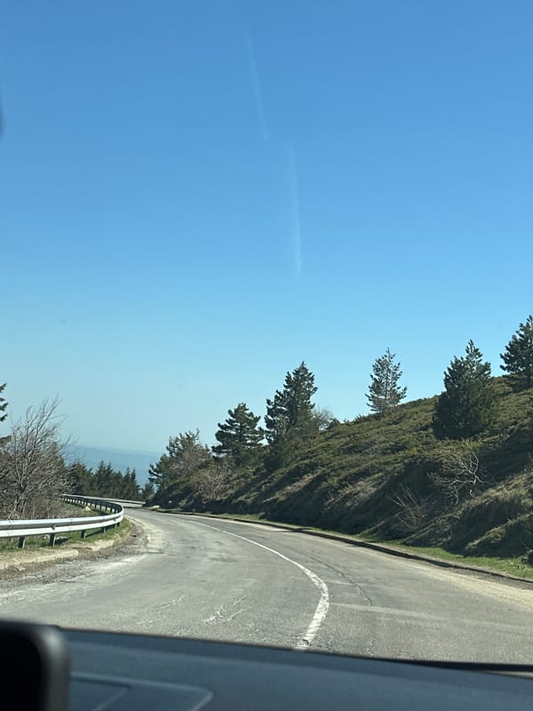 Road infrastructure documented near Beli Osam, Bulgaria