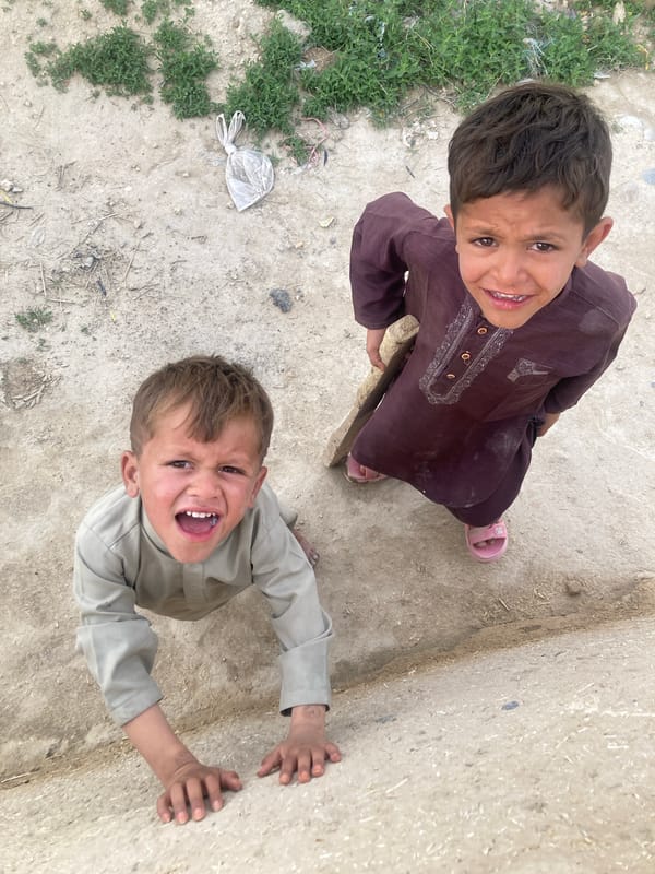 Children play in outdoor spaces across Quetta, Pakistan