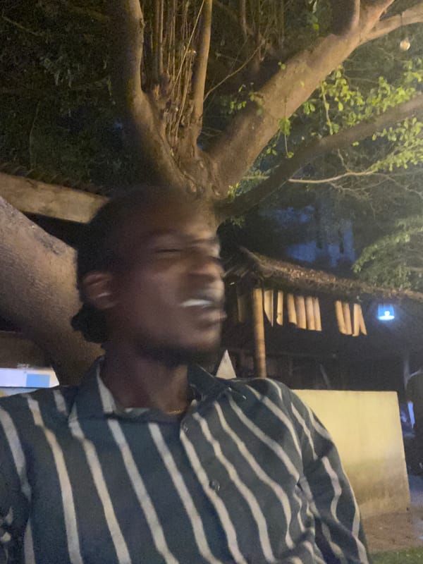 Evening social gathering documented in Alagba, Nigeria