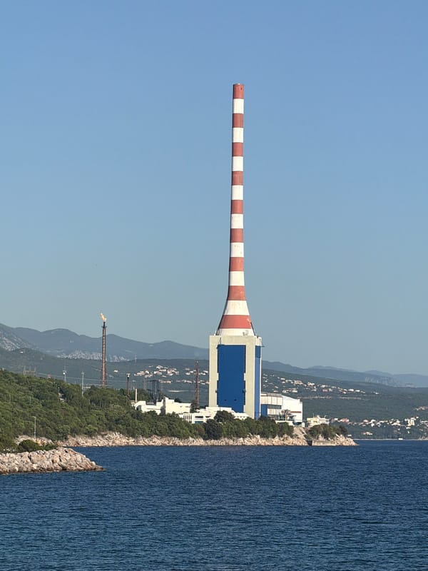Coastal infrastructure documented in Kostrena, Croatia