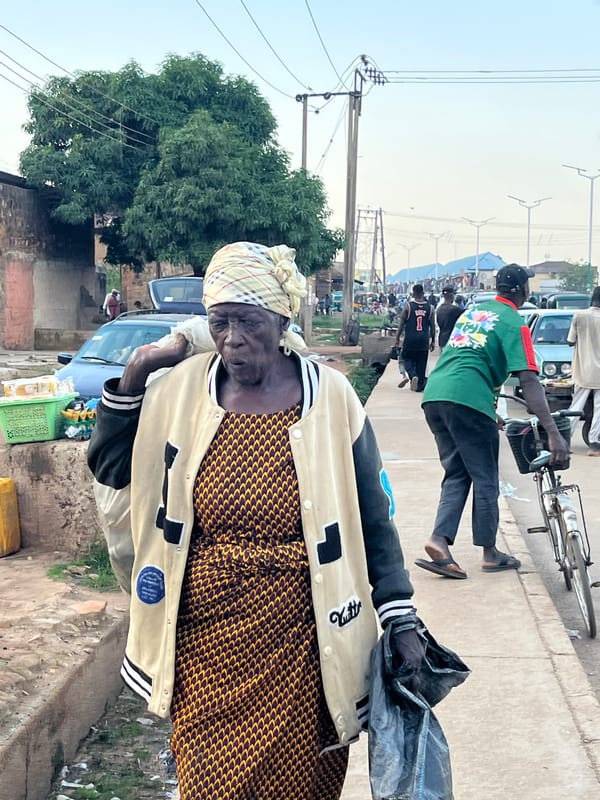 Street-level hustle in a busy West African urban market