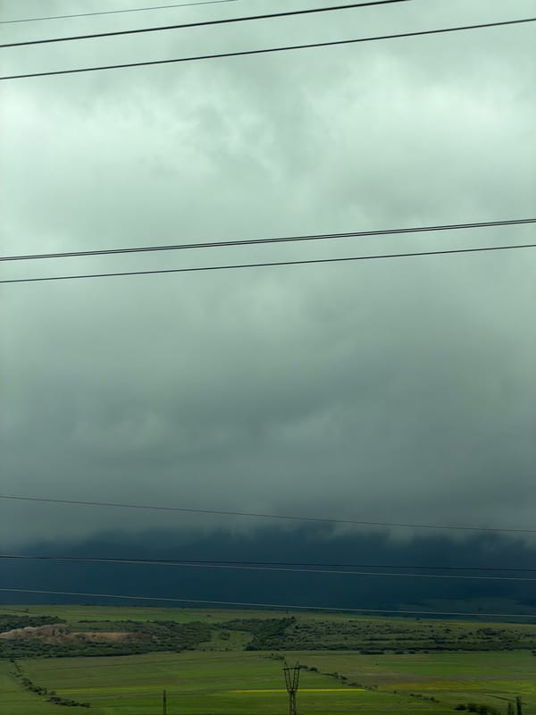 Morning scenes documented in Mrgvali Chala, Georgia