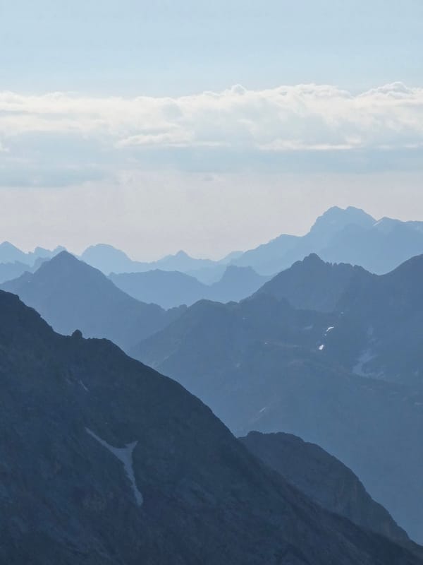 Morning tea and alpine views from the Zugspitze summit