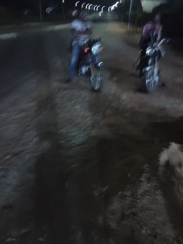 Nighttime scenes documented across Adankolo, Nigeria neighborhood