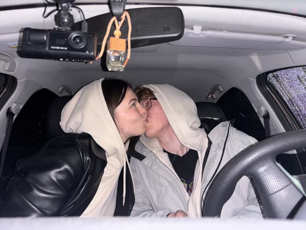 Personal moments documented in Perm include romance, selfies with cat