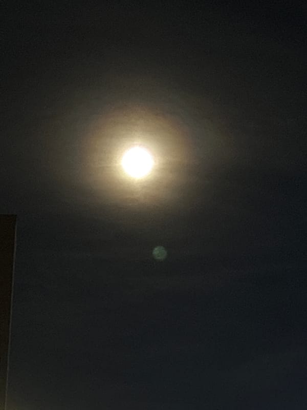 Night scenes documented across Yerevan under bright full moon