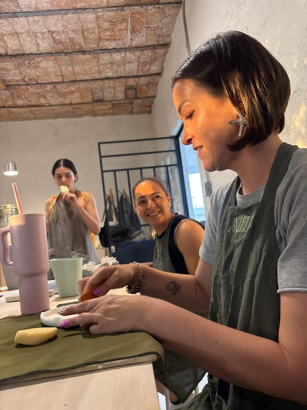 Late-night pottery workshop draws participants in Mexican village