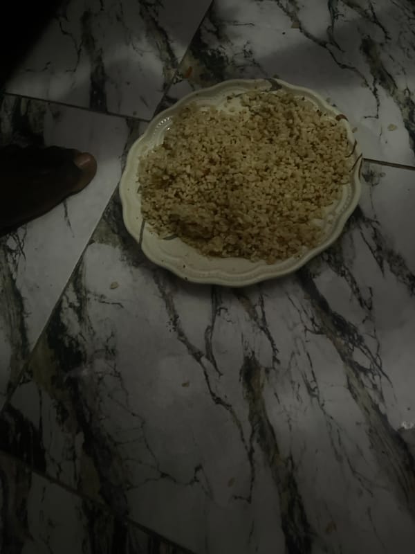 Late-night meal and home life in Tavo, Nigeria