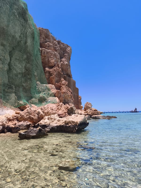 Morning snorkeling and shoreline scenes at Sharm El Sheikh