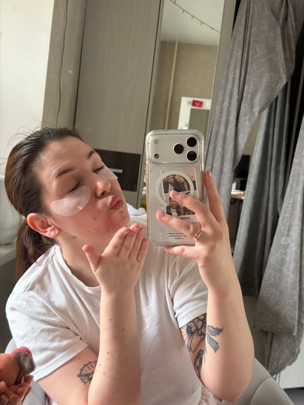 Woman's morning routine documented in Chaikovsky, Russia
