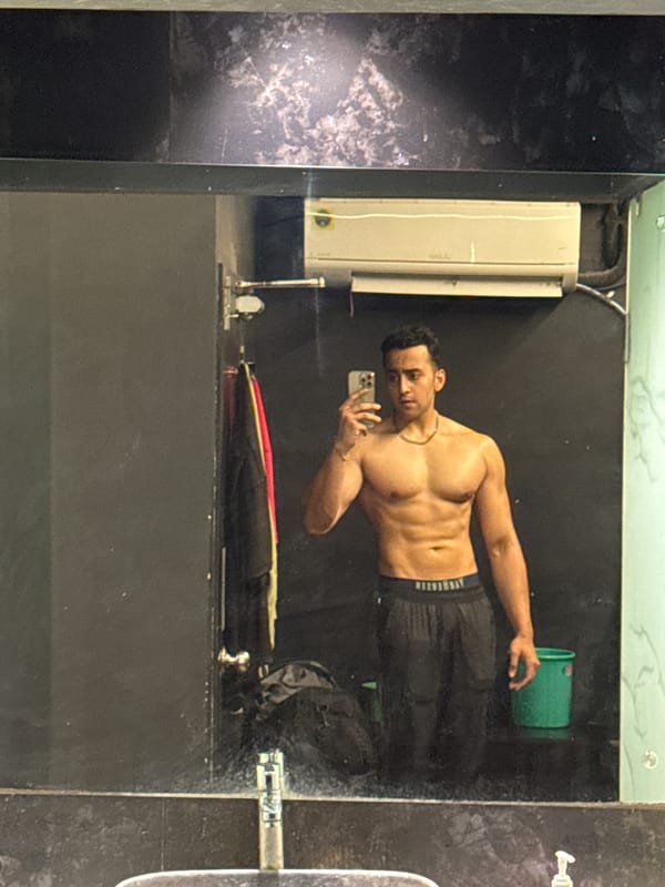 Man Takes Multiple Mirror Selfies in Kolkata Bathroom
