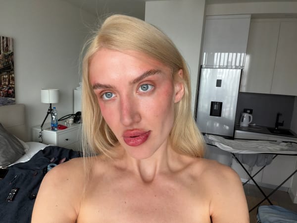 Woman takes multiple selfies in Belgrade residential settings