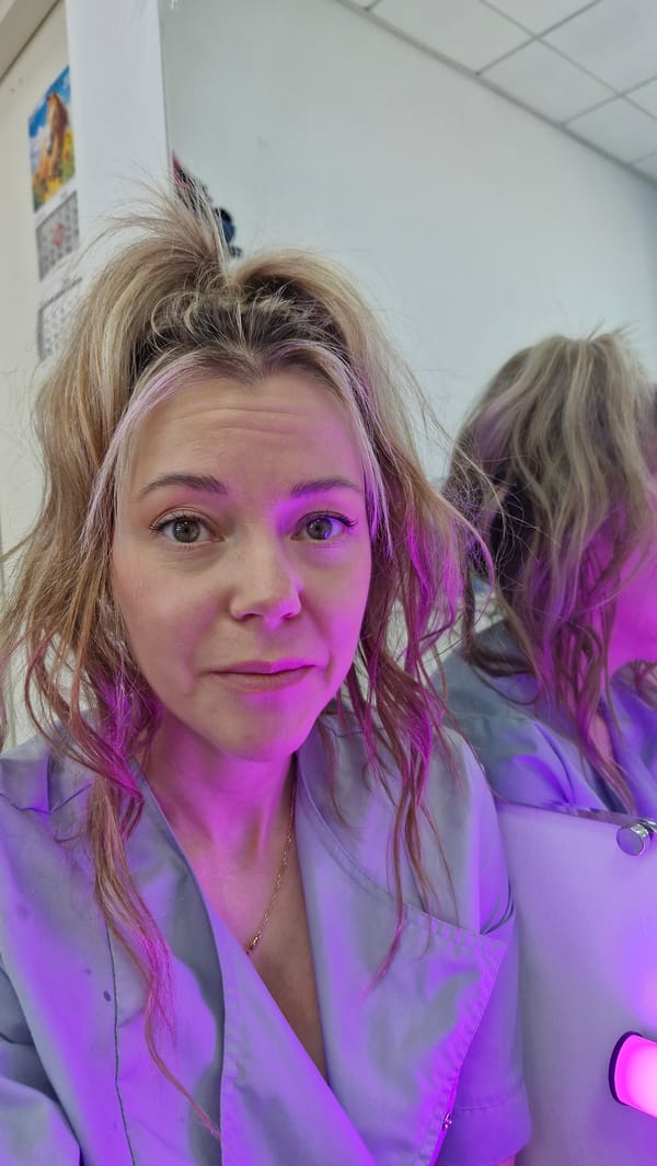Woman Takes Mirror Selfies in Otchor Russia Morning