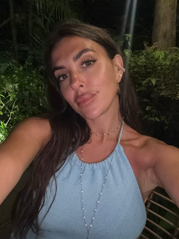 Woman Takes Selfies in Kuta Selatan, Indonesia