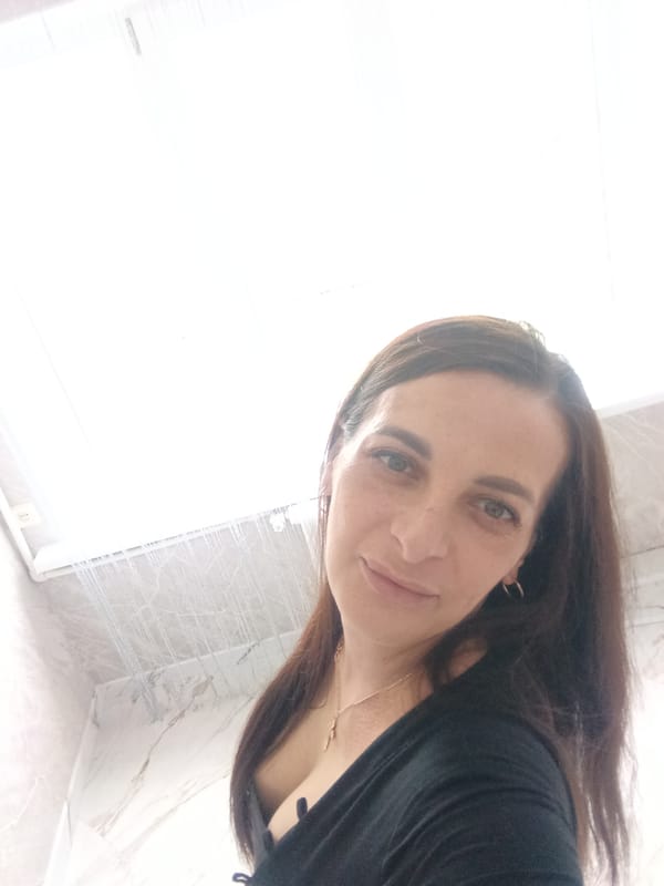Woman captures selfie moment in Andreyevo, Russia