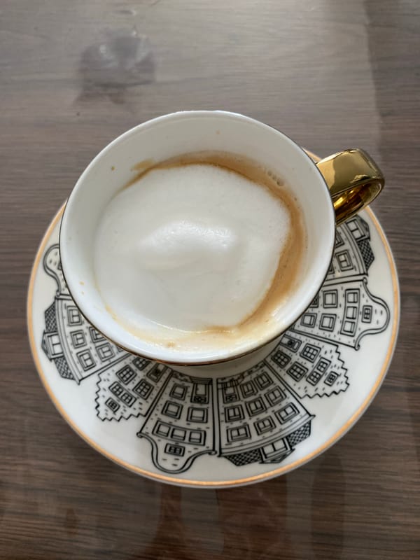Morning coffee and street scenes documented across Saint Petersburg