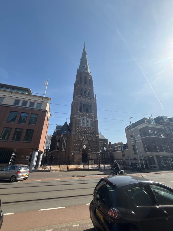 Neo-Gothic St. Willibrord Church viewed in The Hague