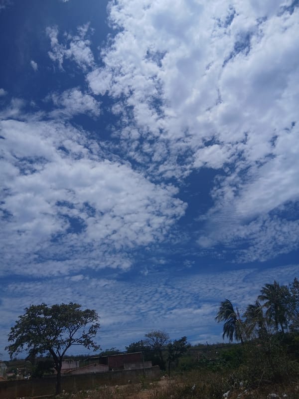 Partly cloudy skies observed over Juan Griego, Venezuela