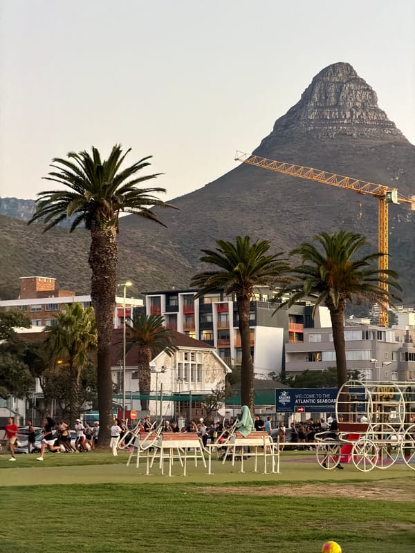 Cape Town residents witness sunset across coastal landmarks