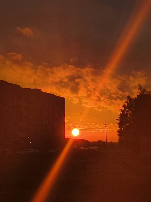 Evening snapshots of everyday life in Klichaw, Belarus